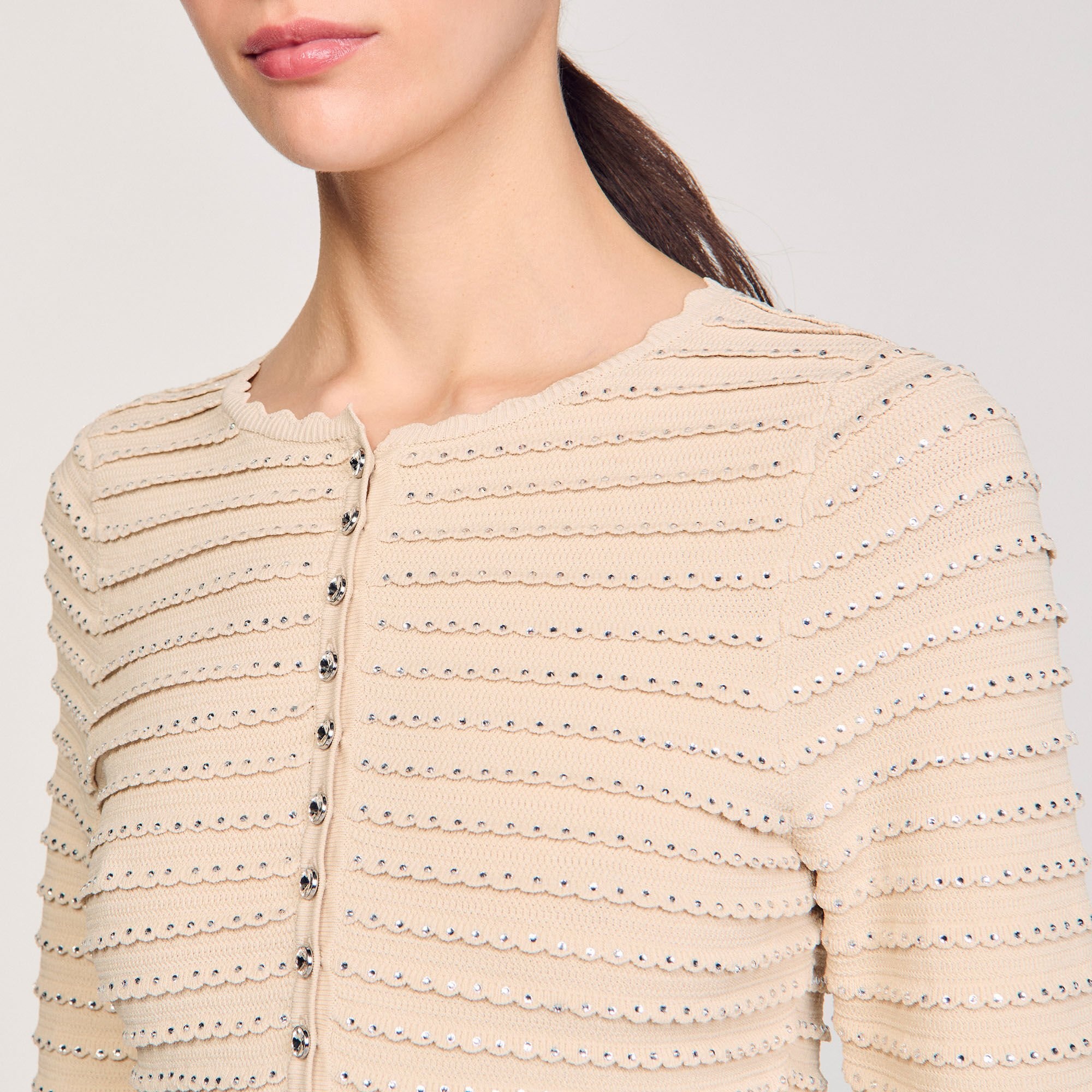 RHINESTONE CARDIGAN - 3