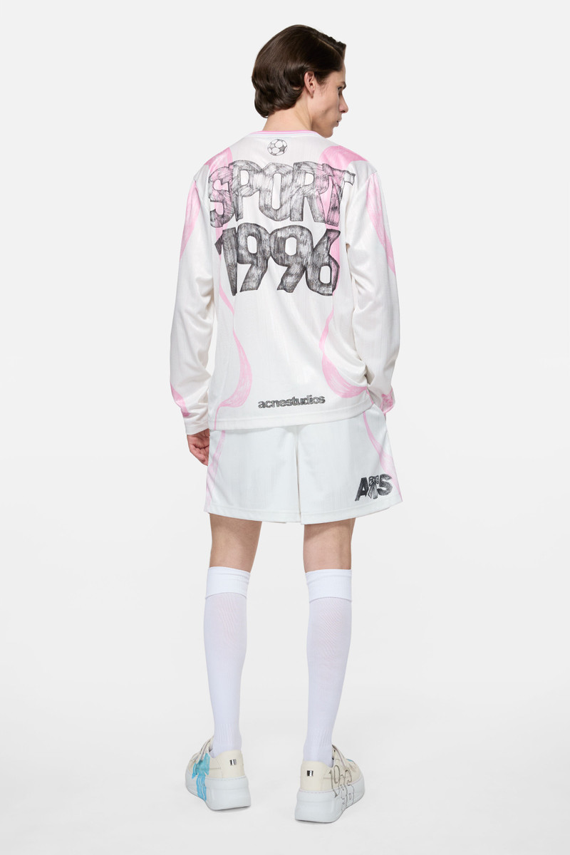 Casual graphic shorts - White 3