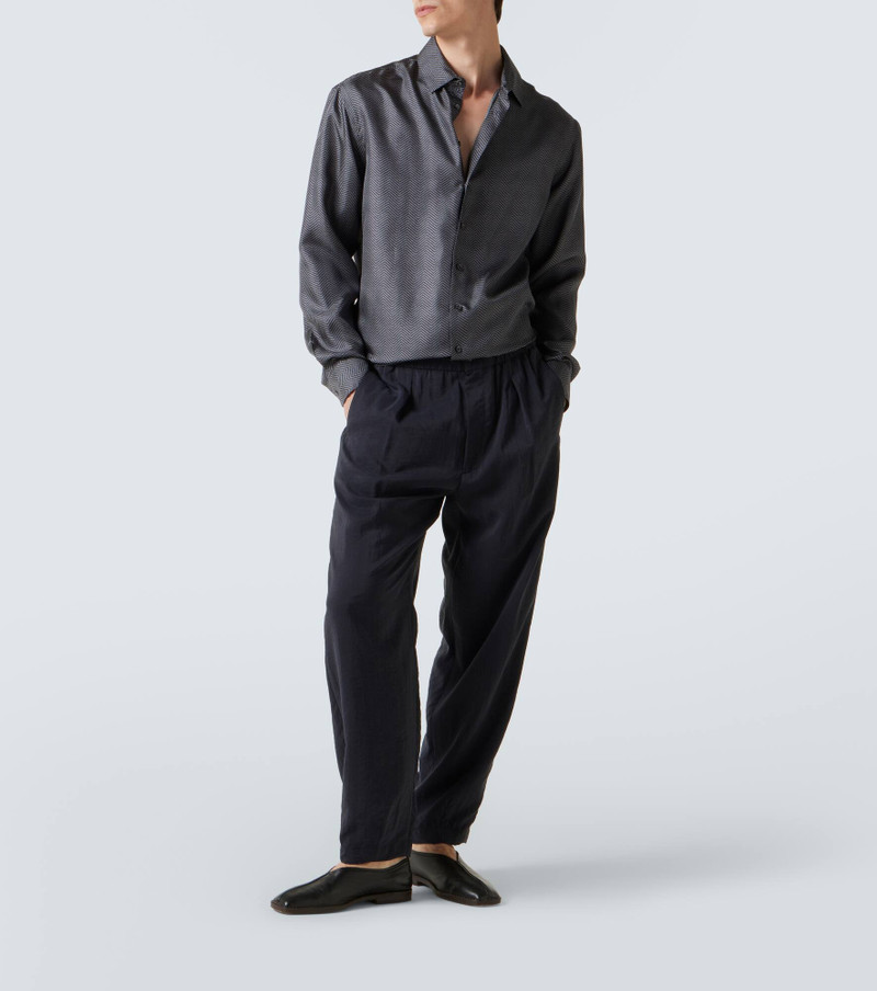 GIORGIO ARMANI Chevron silk shirt outlook