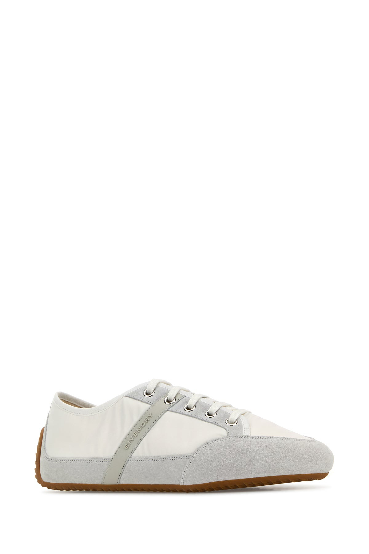 Two-tone suede and nylon sneakers - 2