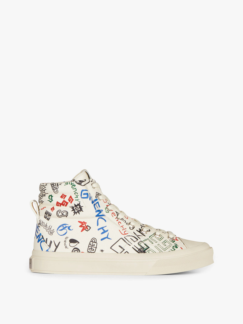 CITY HIGH-TOP SNEAKERS IN LEATHER - 1