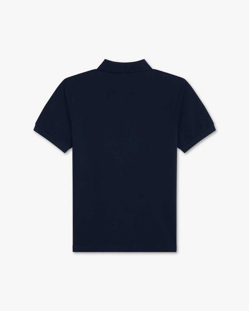 KENZO 'KENZO Paris Frame' embroidered slim polo in cotton outlook