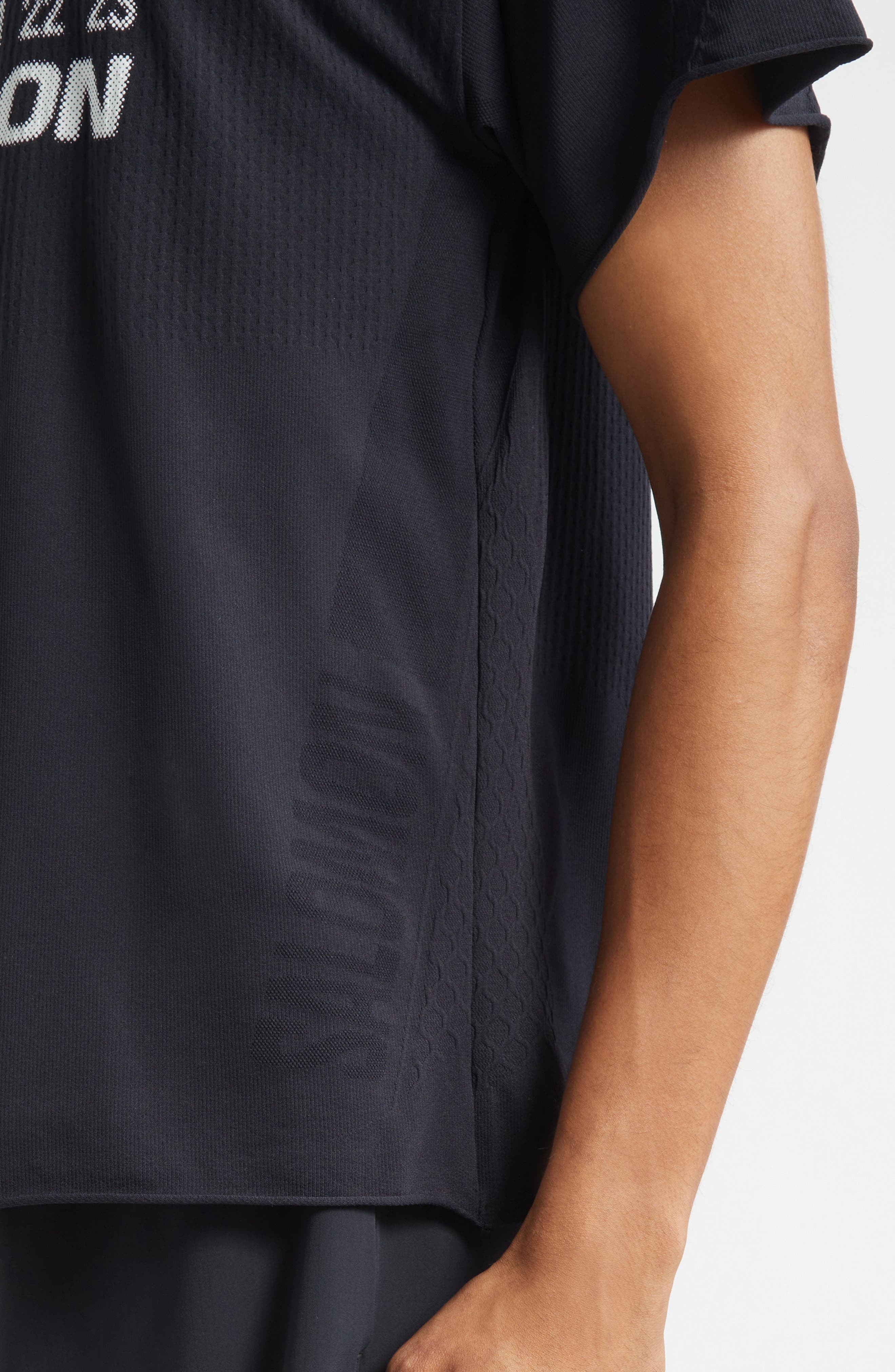 MM6 Maison Margiela x Salomon Numeric Logo Performance T-Shirt in Deep Black at Nordstrom - 5