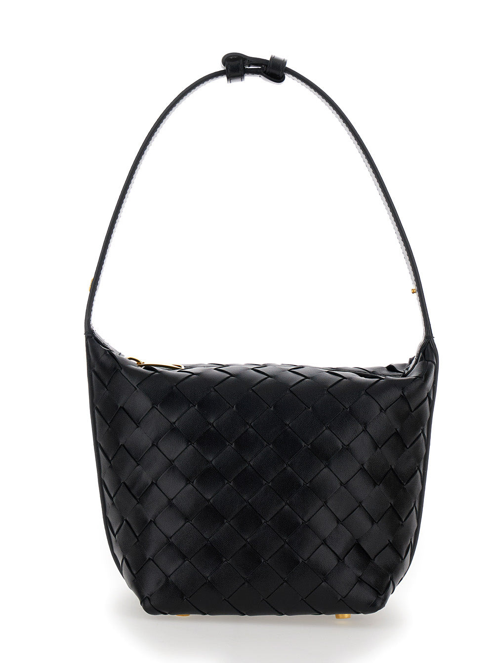 Bottega Veneta Women 'Candy Wallace' Black Handbag With Intrecciato Motif In Leather Woman - 5