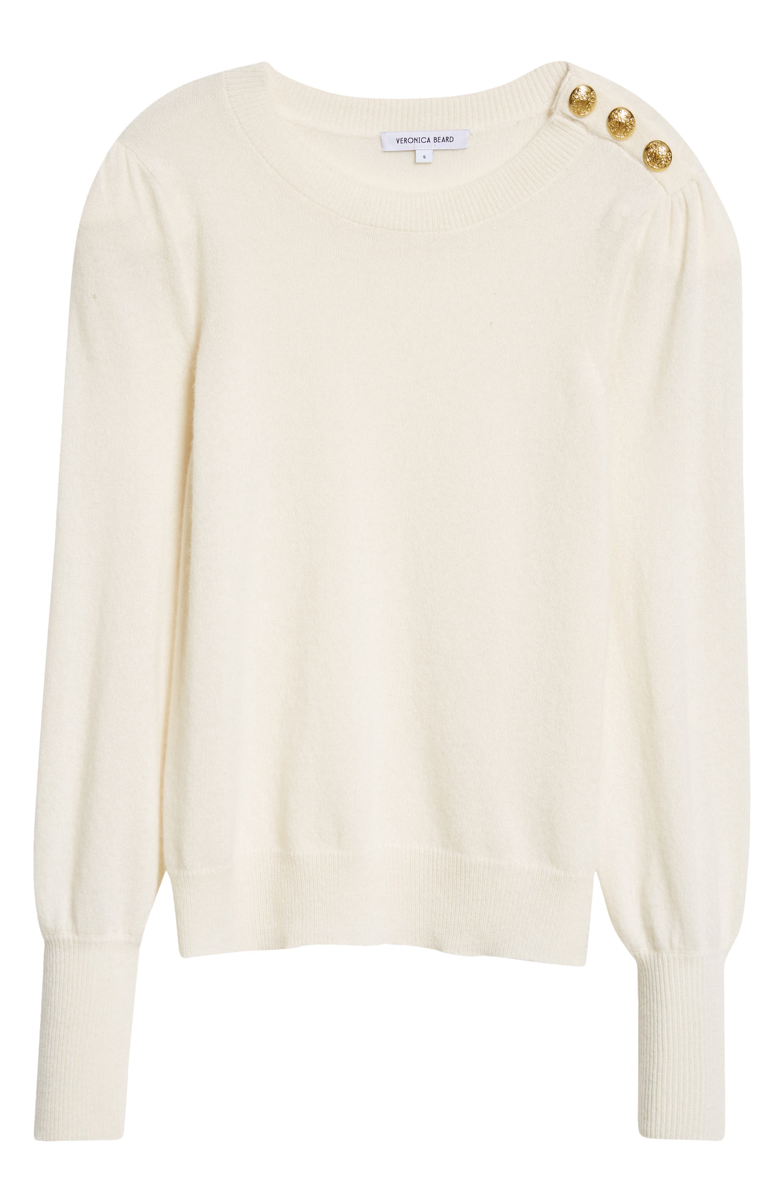 Veronica Beard Nelia Cashmere Sweater in Ivory at Nordstrom - 5