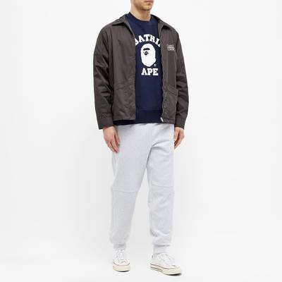 A BATHING APE® A Bathing Ape Relaxed College Crew Sweat outlook