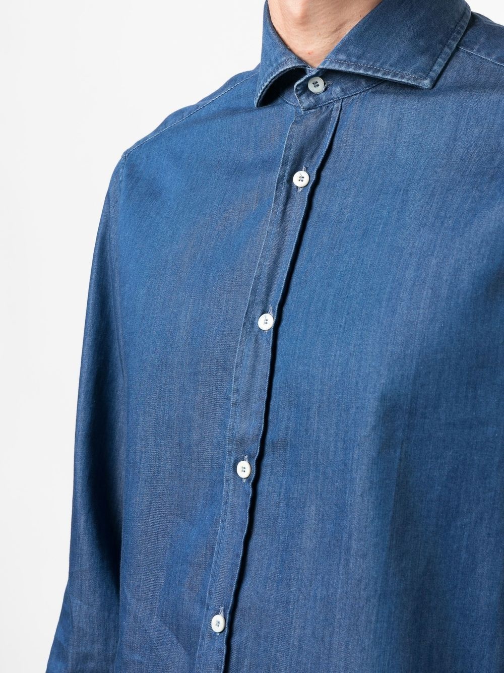 long-sleeve denim shirt - 5