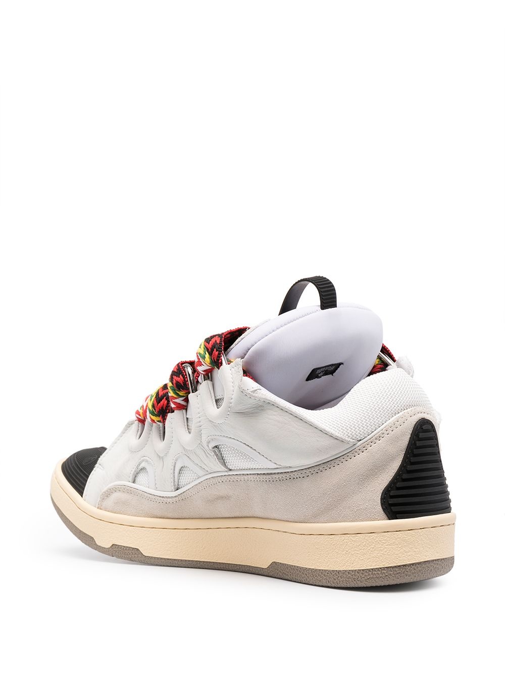 Curb suede trim sneakers - 3