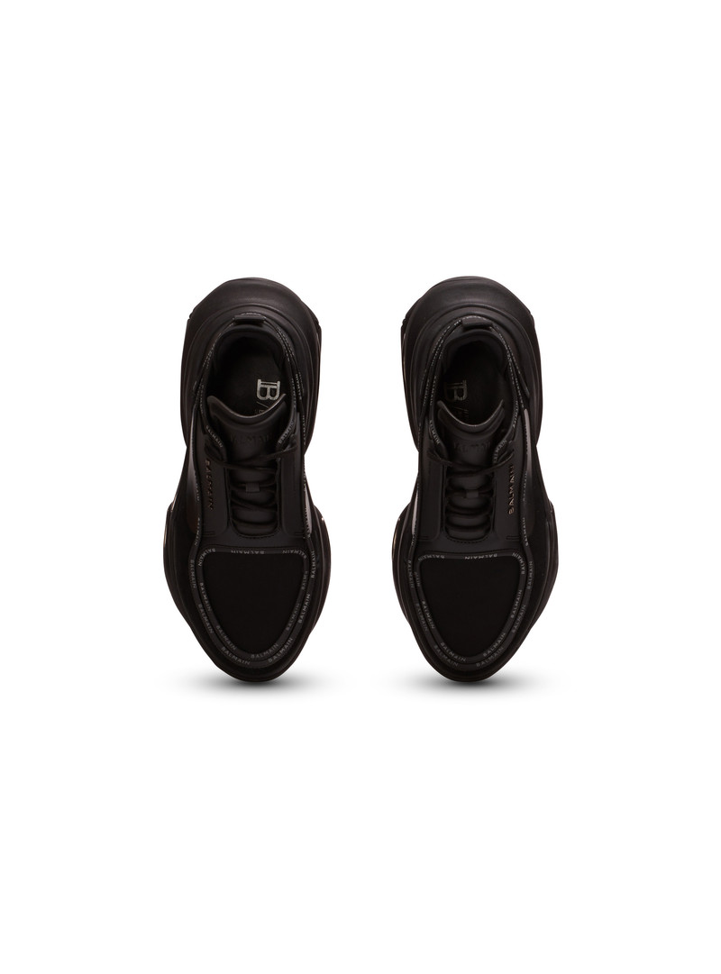 B-Bold low-top trainers in leather and suede with Balmain logo 3