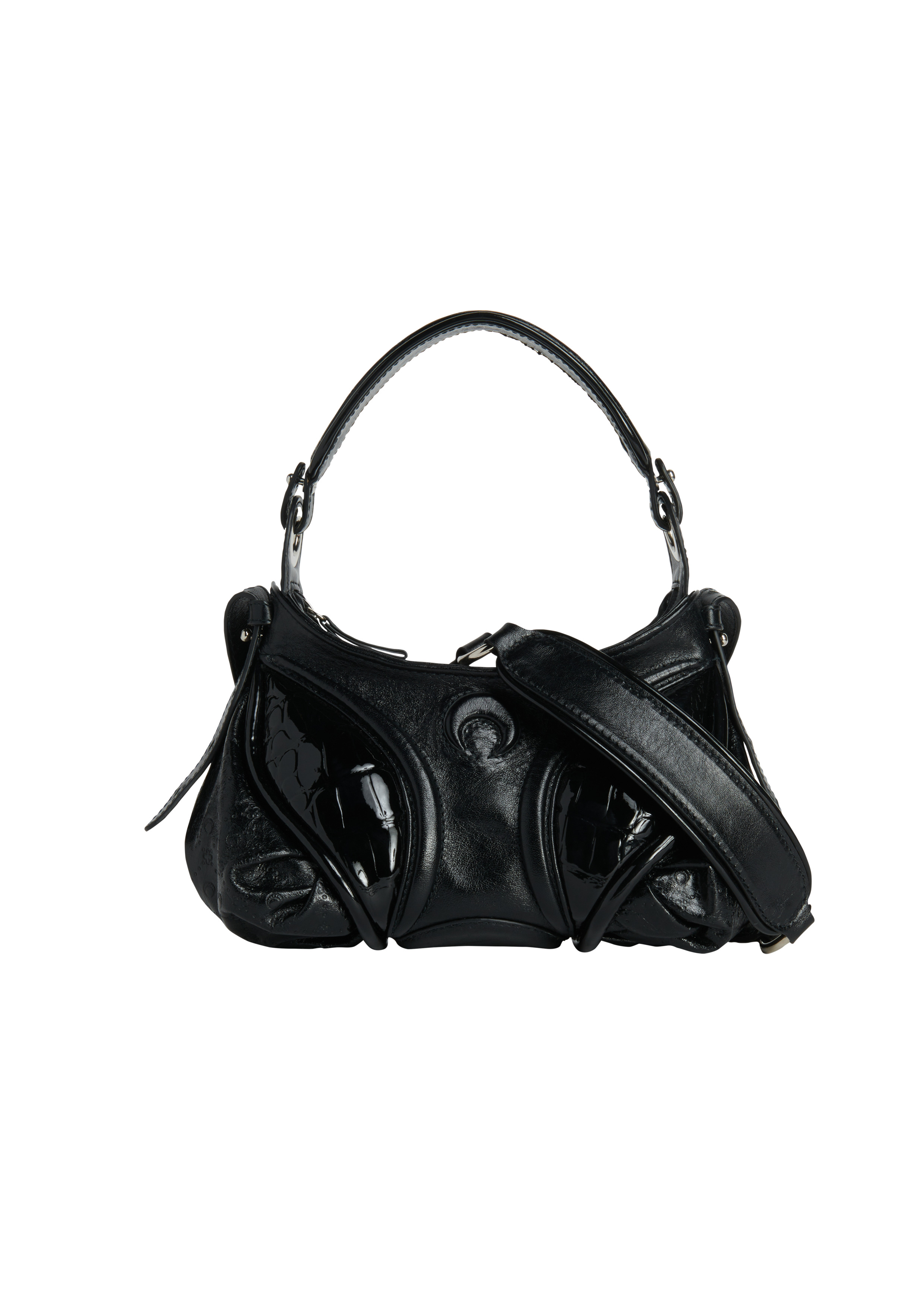 Marine Serre Embossed Leather Mini Futura | REVERSIBLE
