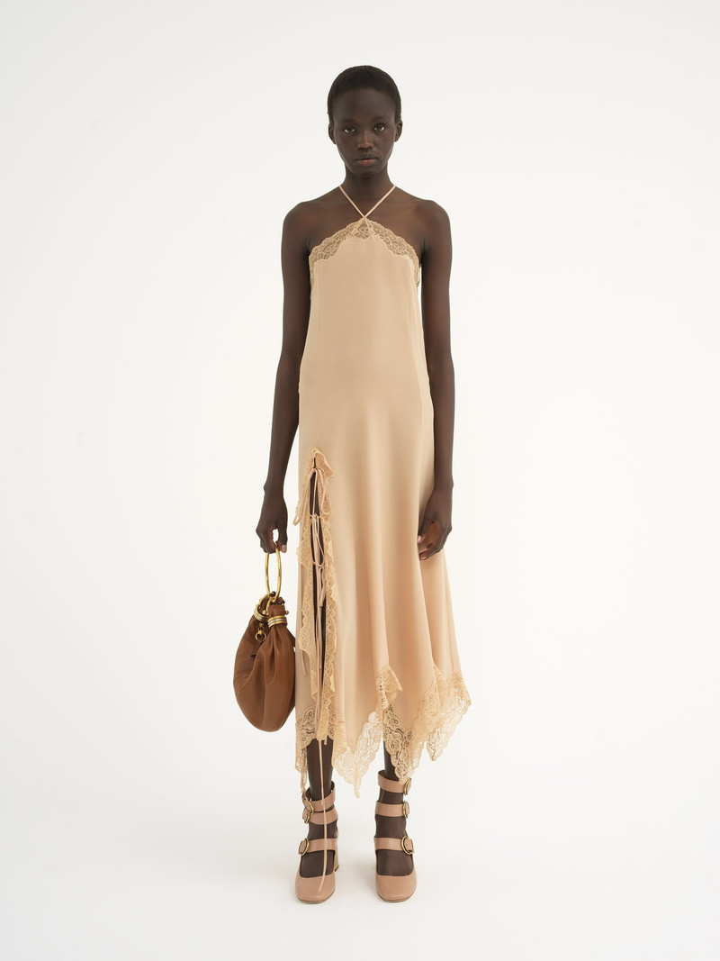 LINGERIE HALTERNECK DRESS IN SILK 3