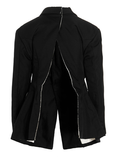 Comme Des Garçons Maxi Split Blazer Jacket Jackets Black outlook