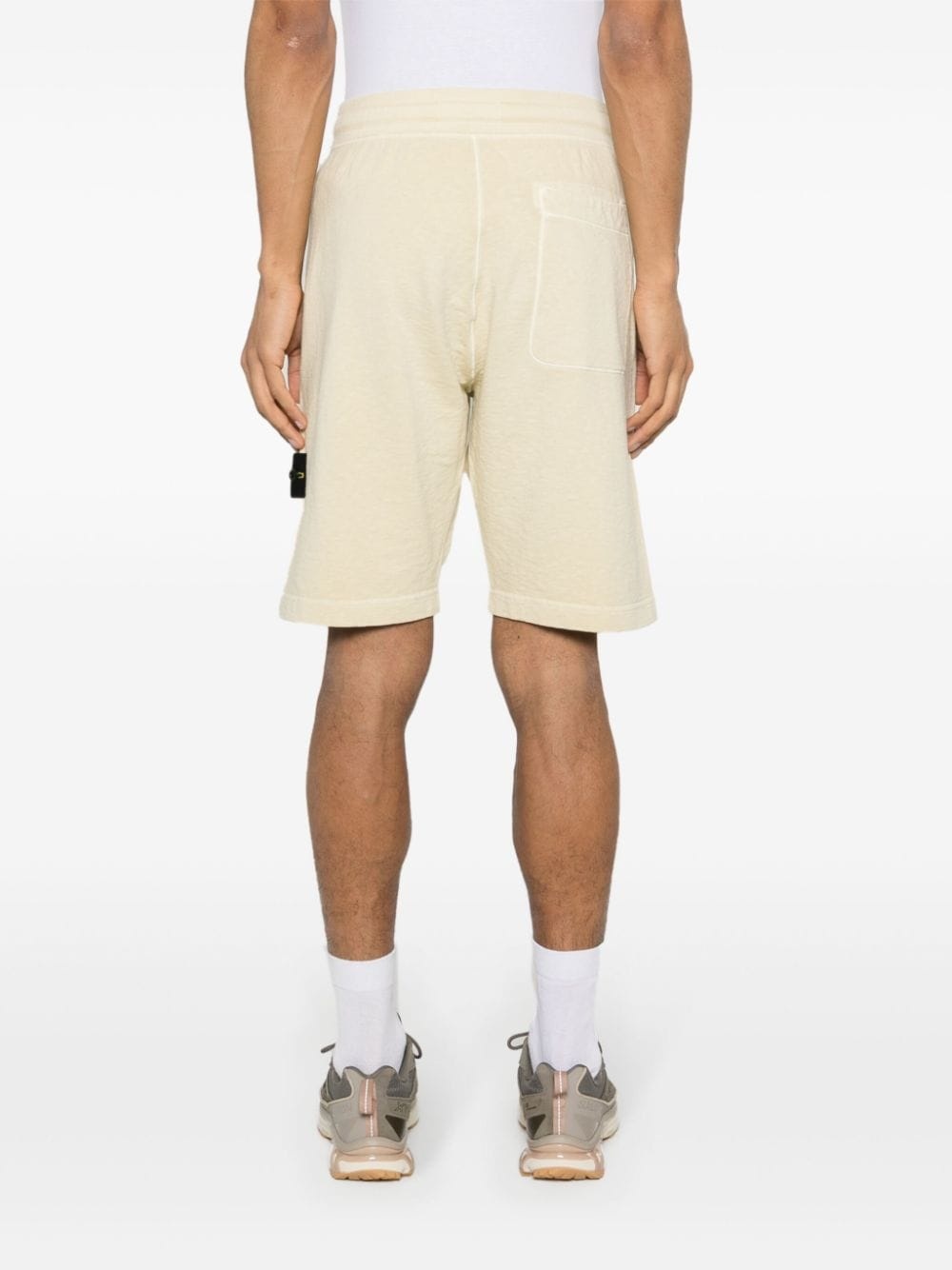 Compass-badge jersey shorts - 4