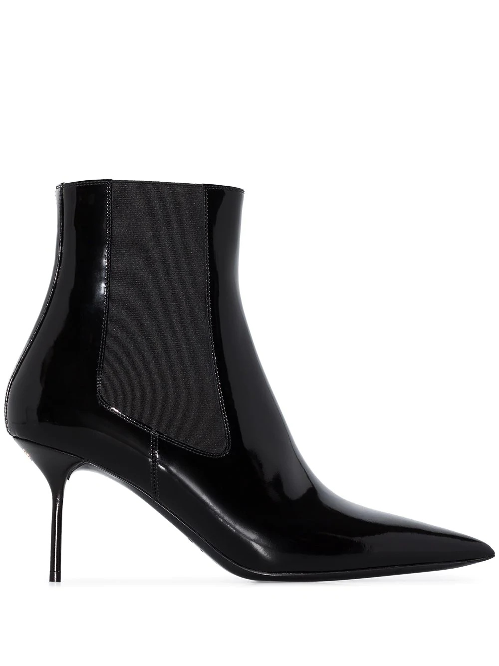 75mm leather ankle boots - 1