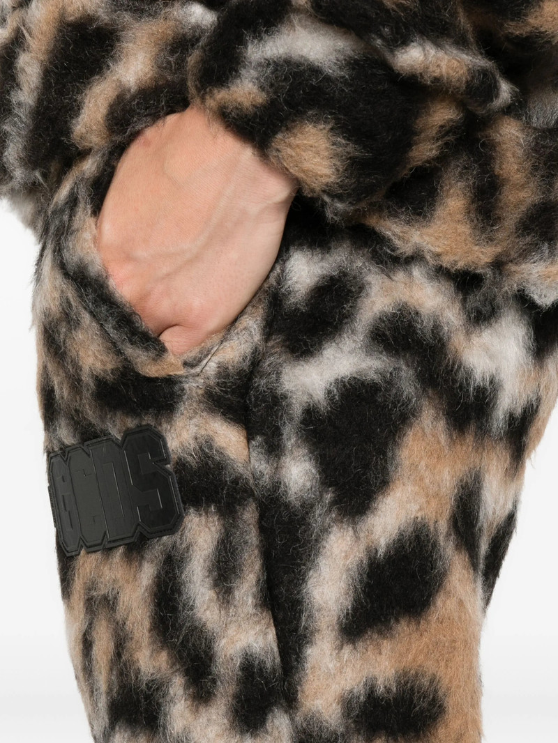 Gcds Leopard-print Drawstring Trousers 5