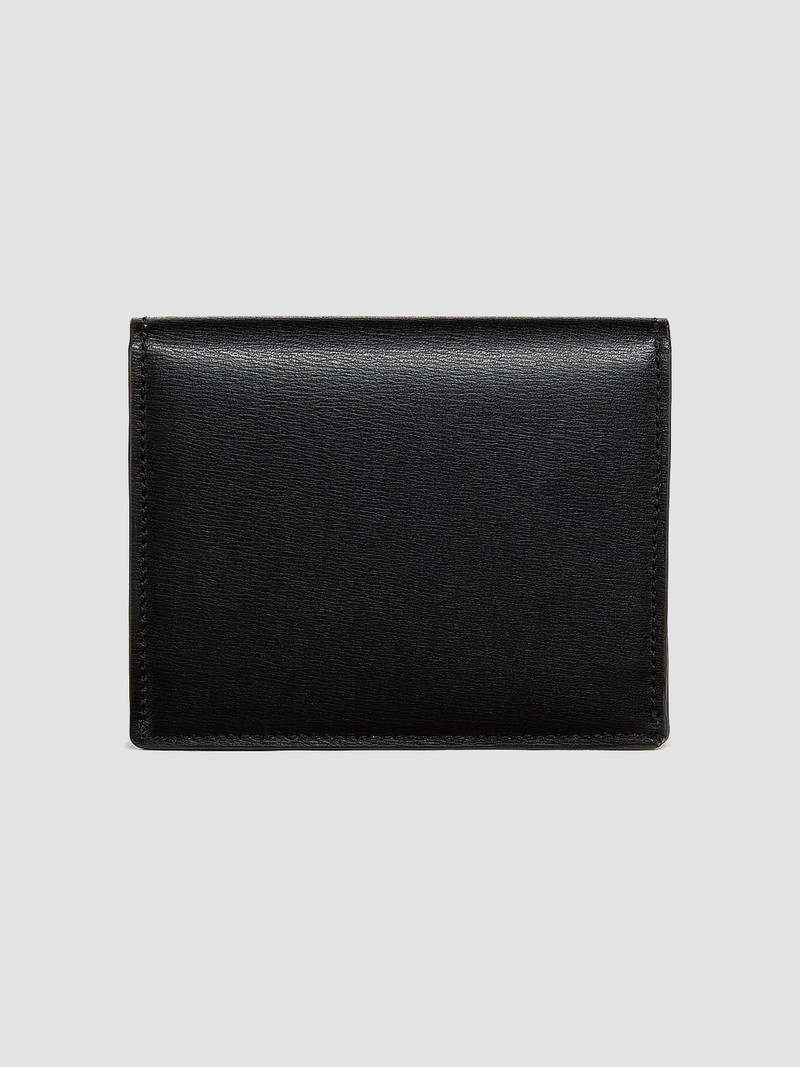 Women's T-Lock Leather Cardholder - Black 3