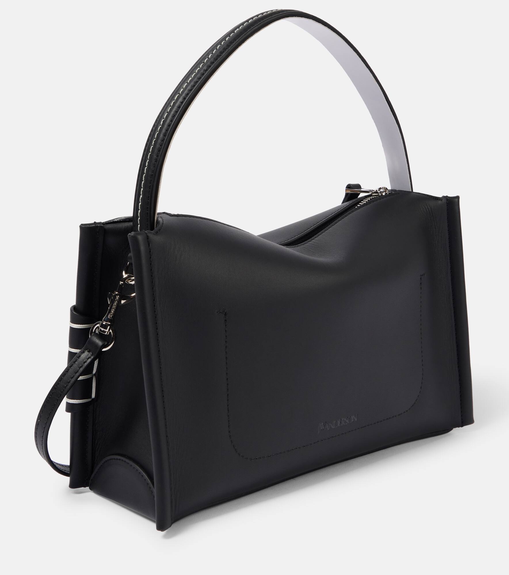 Loafer leather shoulder bag - 4