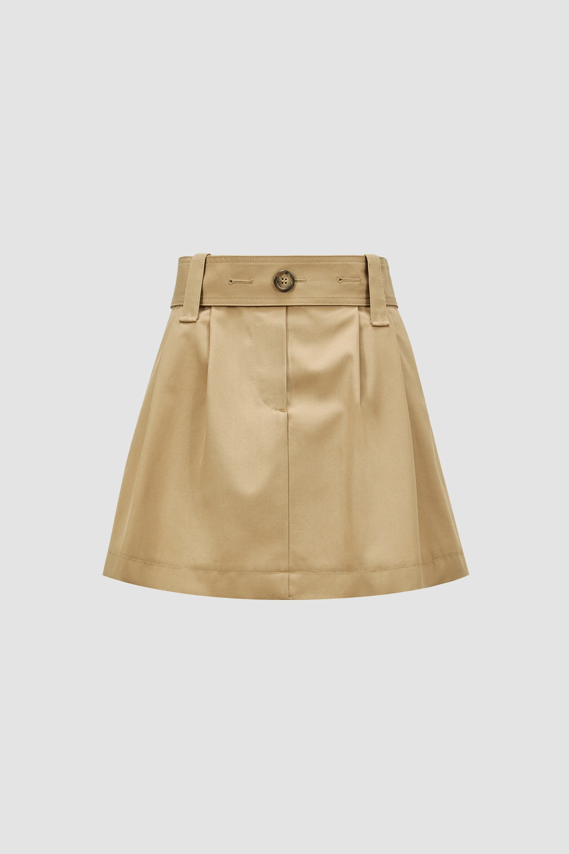 Gabardine Mini Skirt - 1