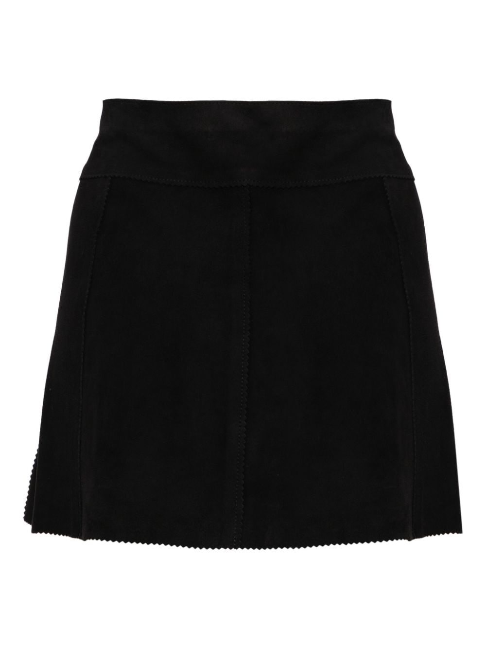 wrapped suede skirt - 2