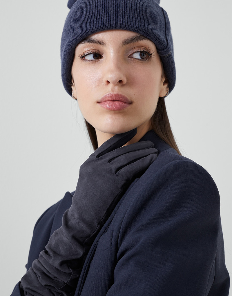 Suede long gloves 3