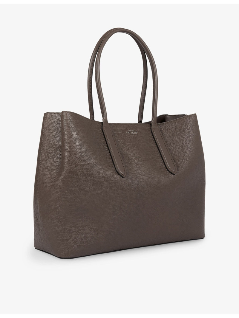 Smythson Ludlow Small Day Leather Tote Bag outlook