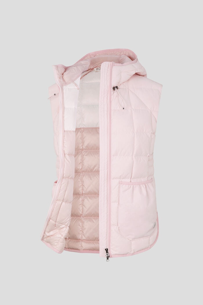 Lene Lightweight down waistcoat in Pink - 6