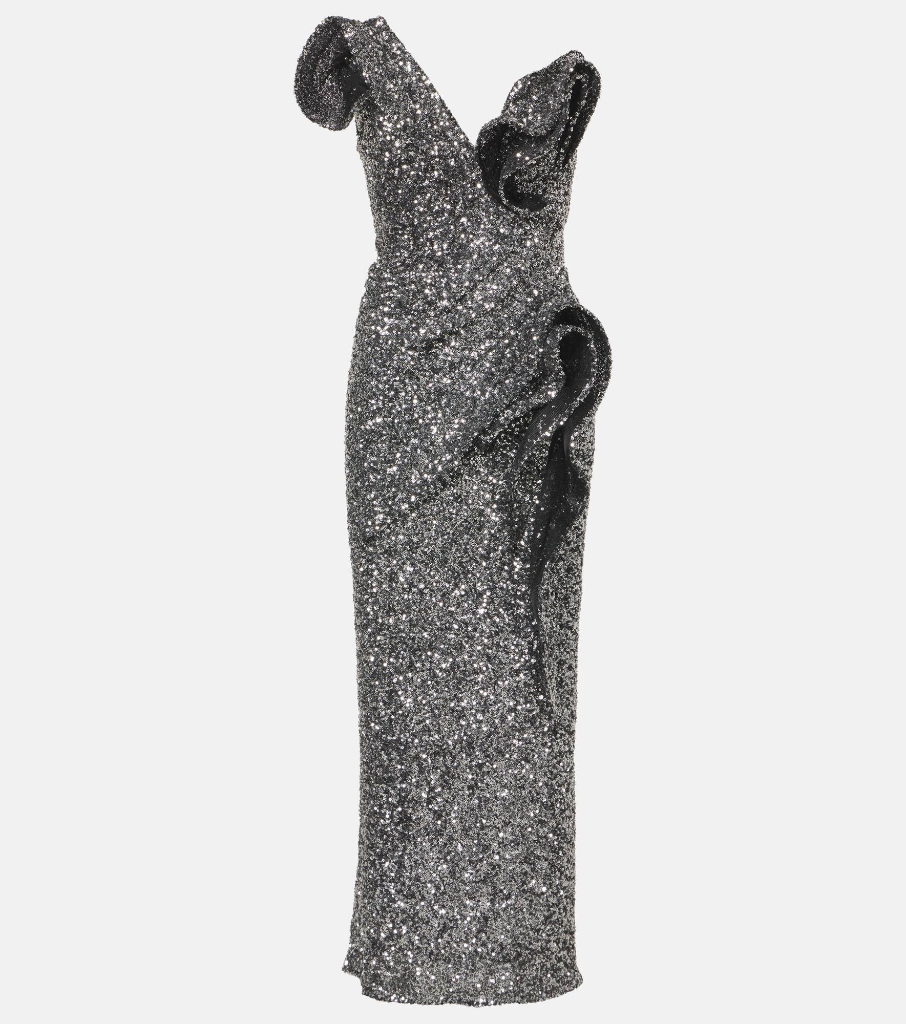 Spellbind embellished strapless gown - 1