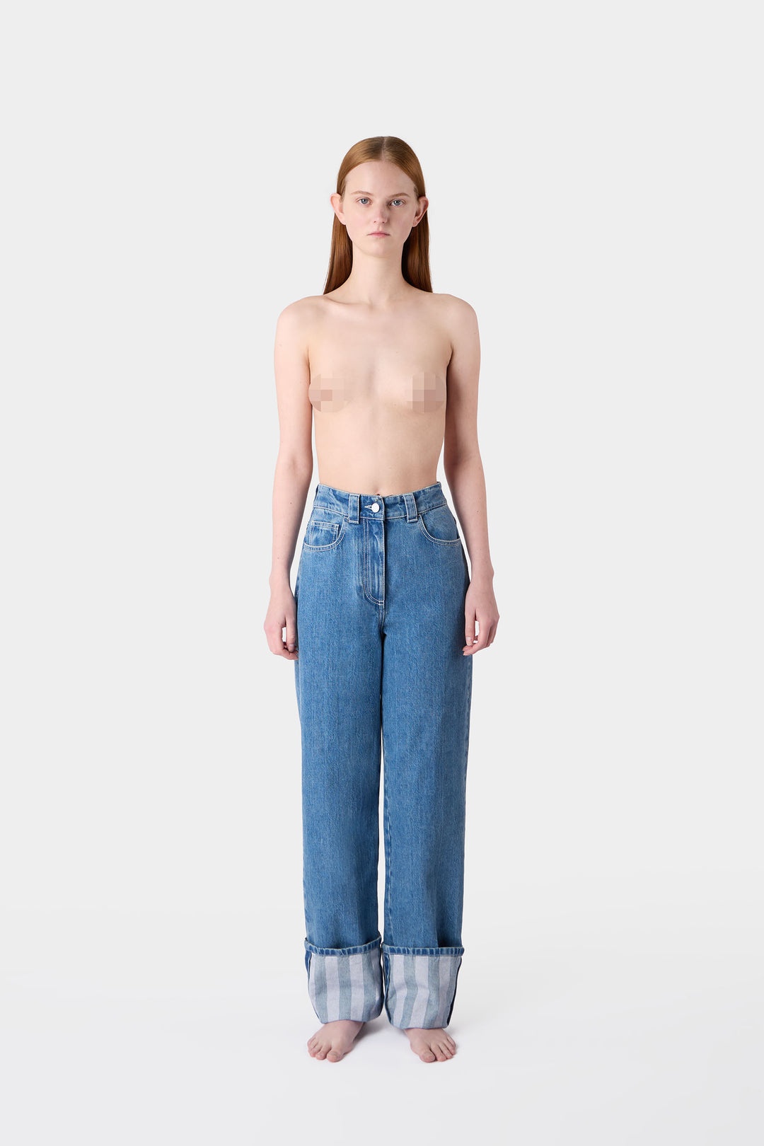 BELLIDENTRO PANTS / light washed denim - 4