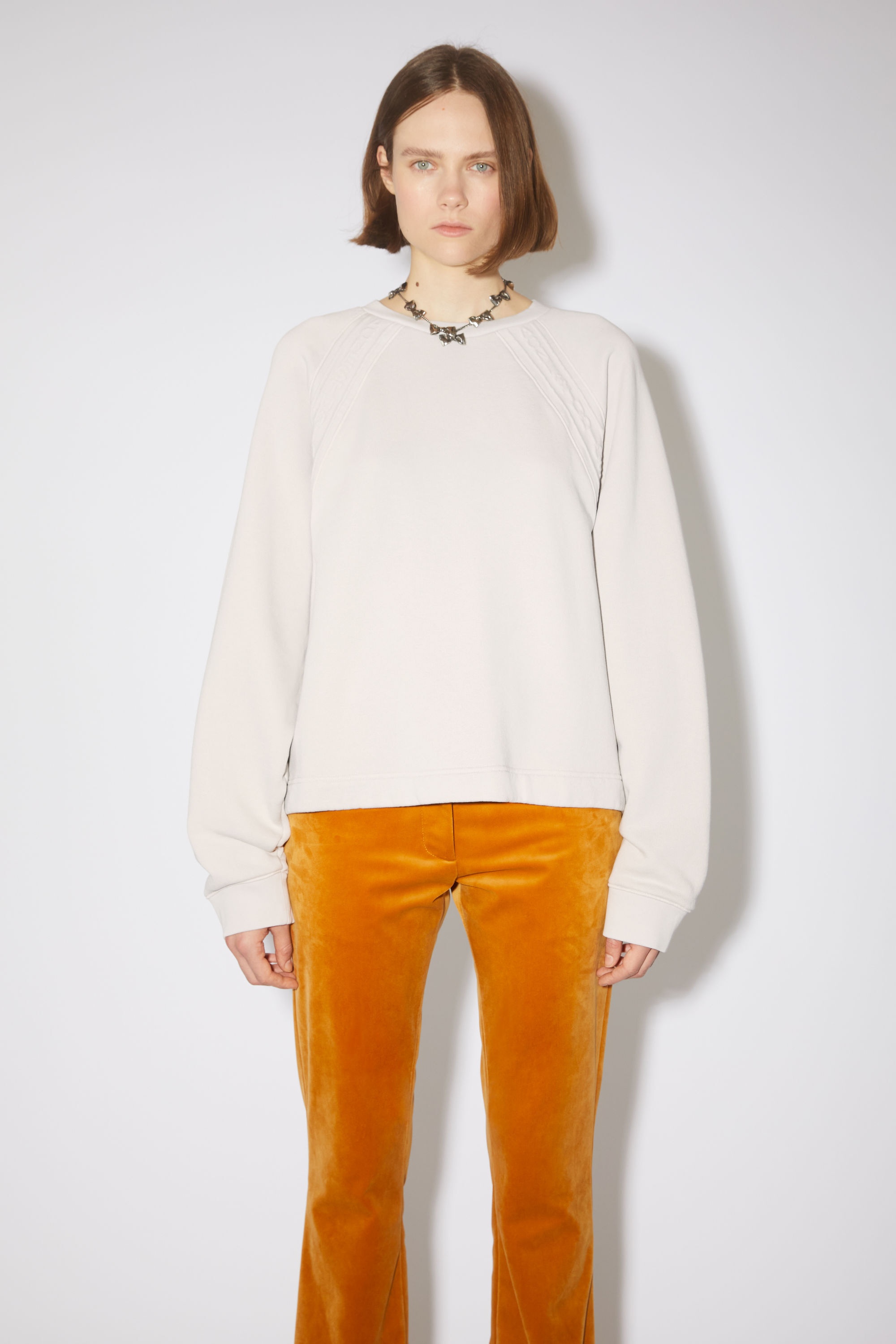 Logo tape sweatshirt - Cold white - 2