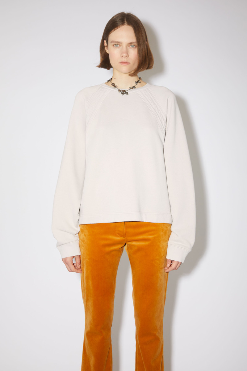 Acne Studios Logo tape sweatshirt - Cold white outlook