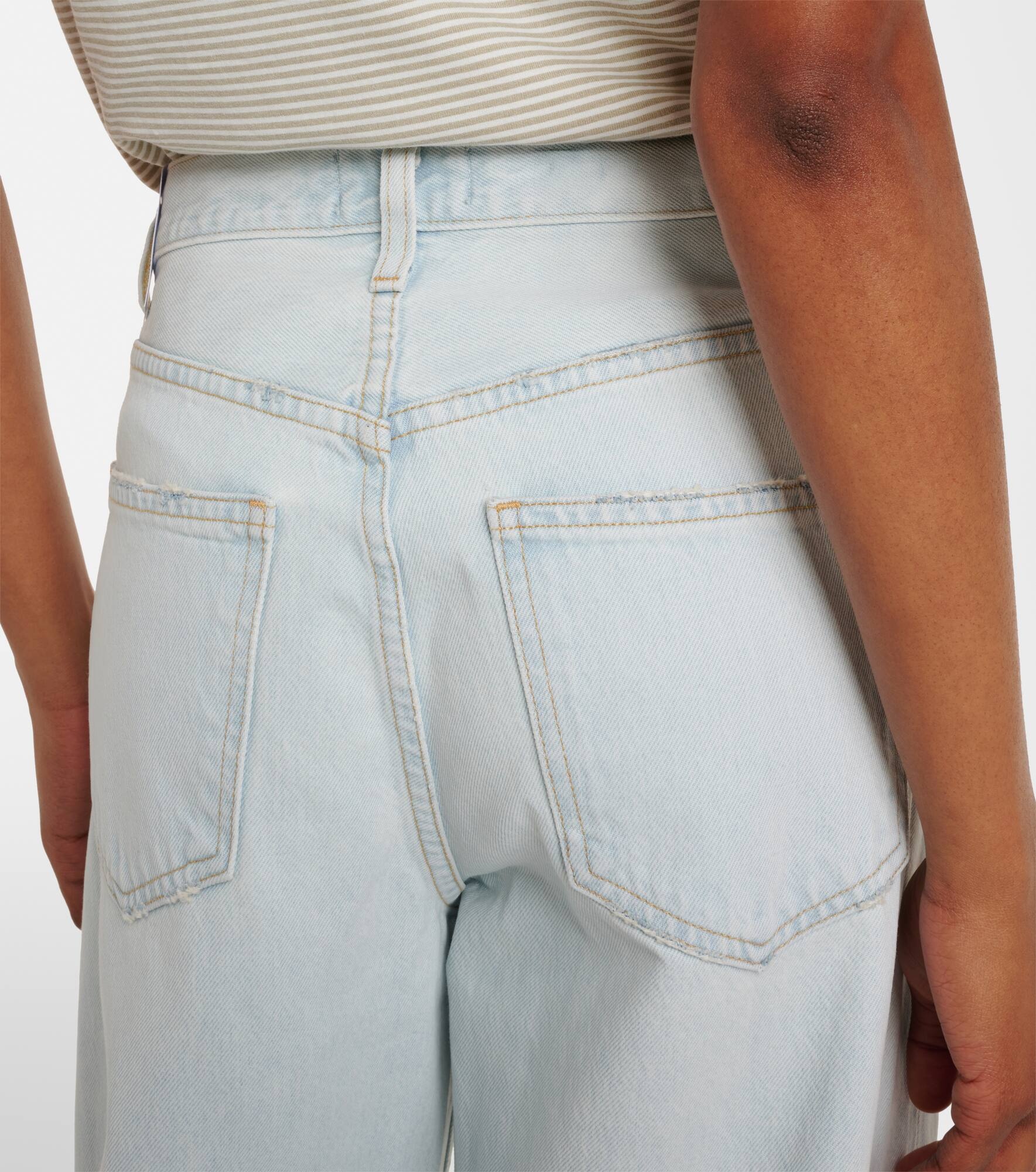 Mid-rise barrel-leg jeans - 6
