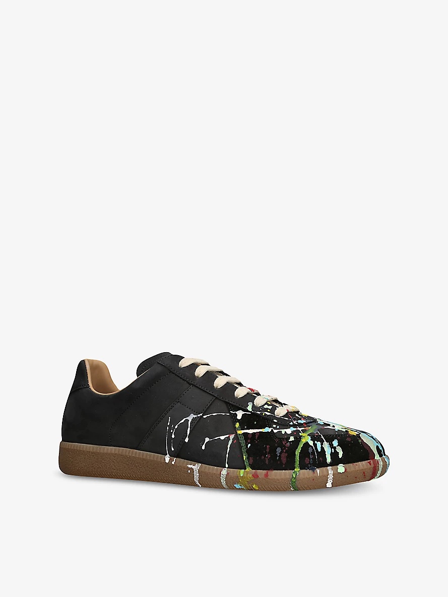 Replica Painter Leather Low-Top Trainers - 3