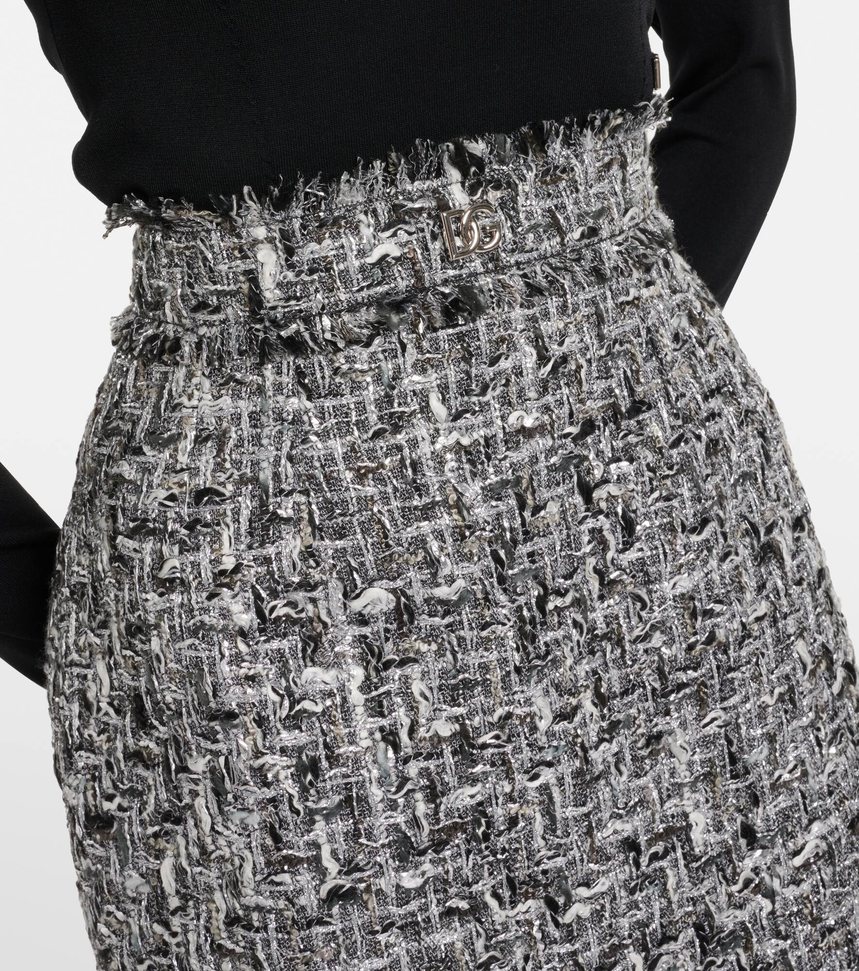 Lamé midi skirt - 4