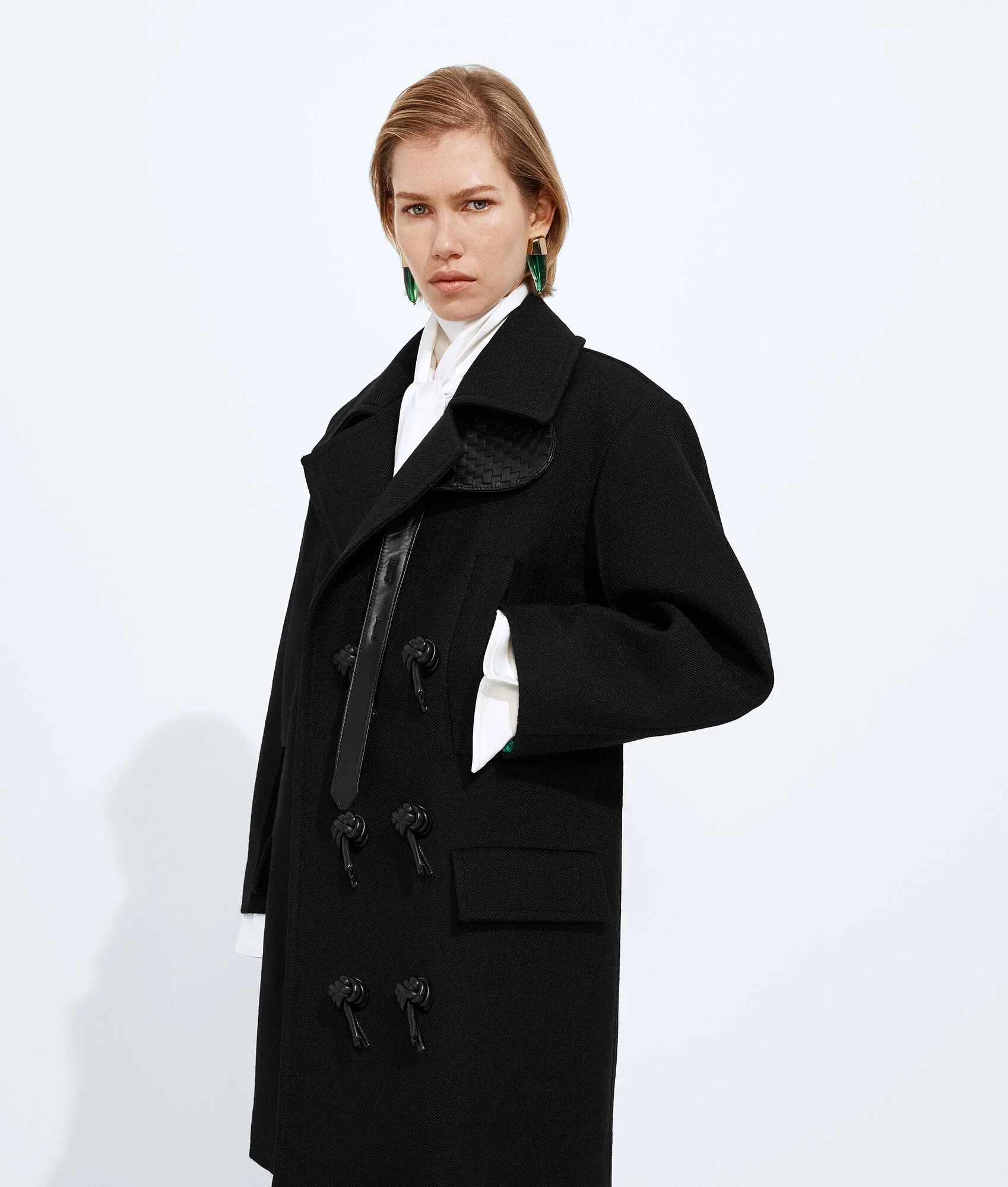Wool and Mohair Gabardine Coat - 1
