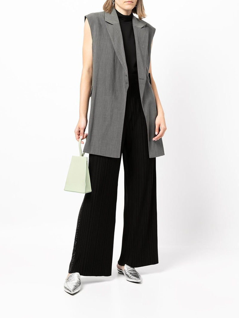 GIORGIO ARMANI high-waisted pleated trousers outlook