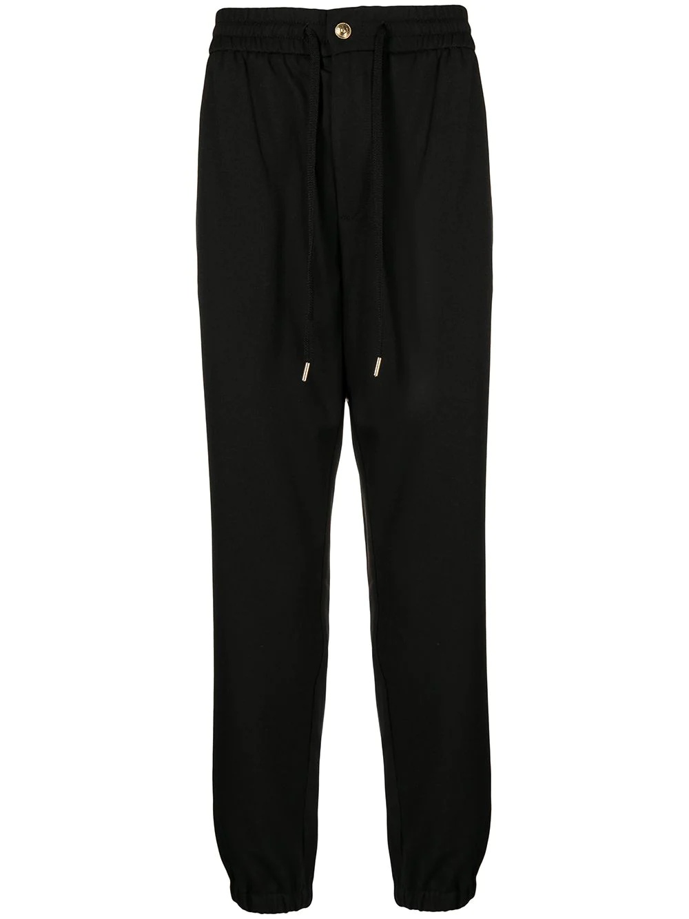 logo-patch drawstring track pants - 1