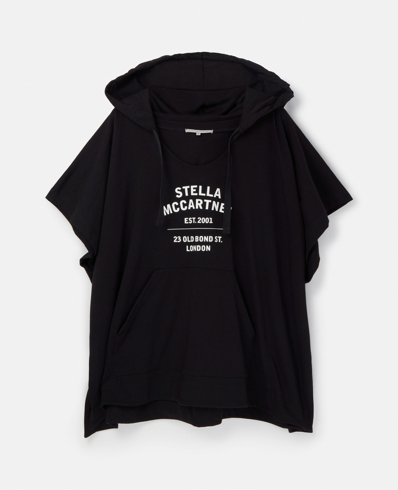 Old Bond Steet Logo Cotton Poncho 1