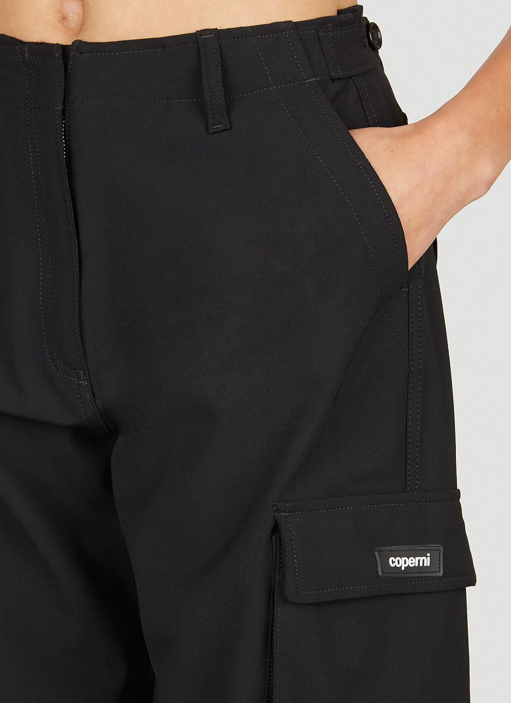 Coperni Women Tailored Wide Leg Cargo Pants - 5