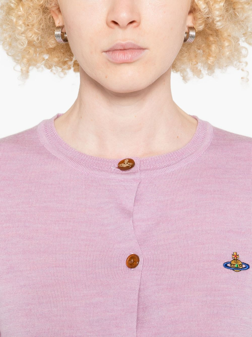 Bea orb-embellished button cardigan - 5