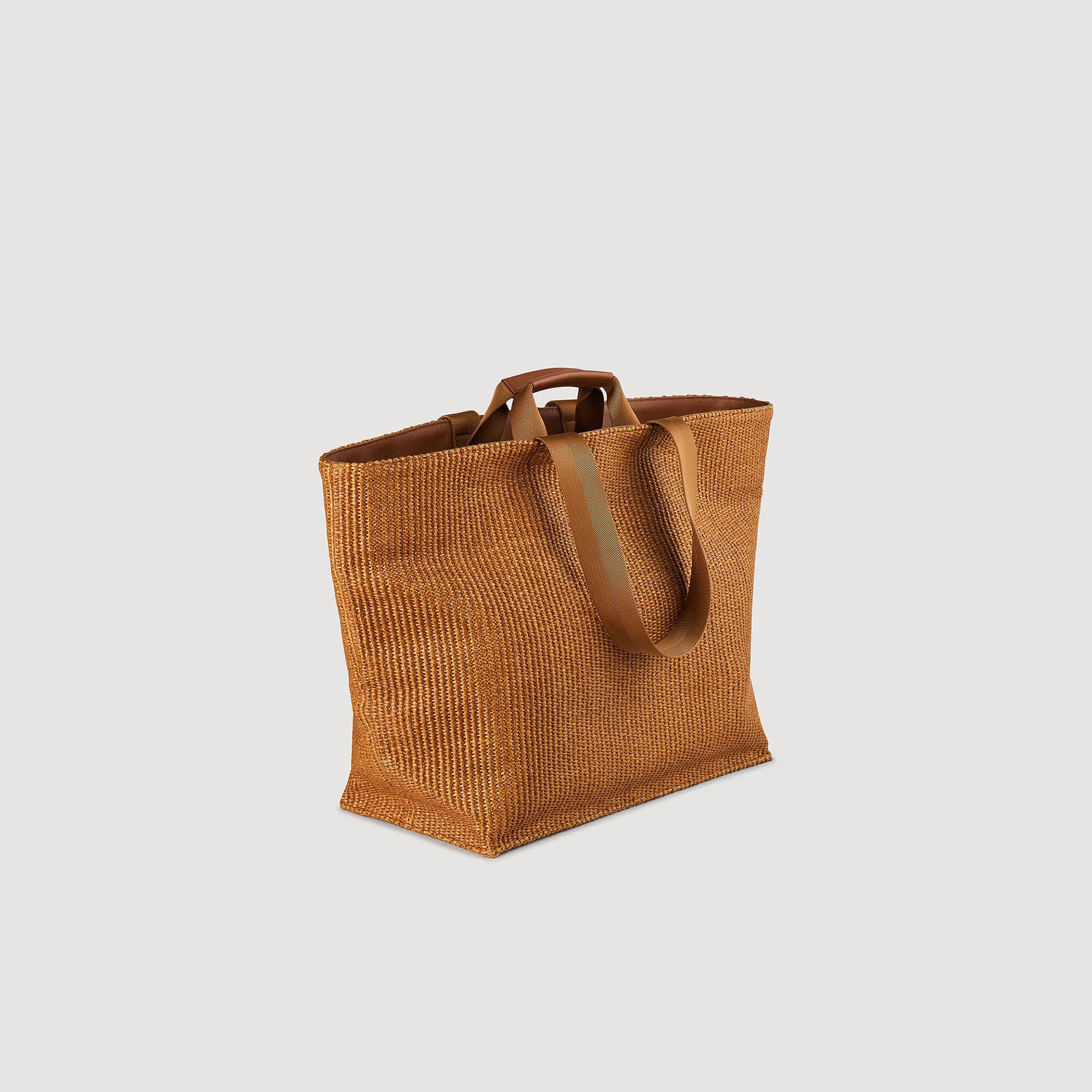 LARGE WOVEN CANVAS BAG - 3