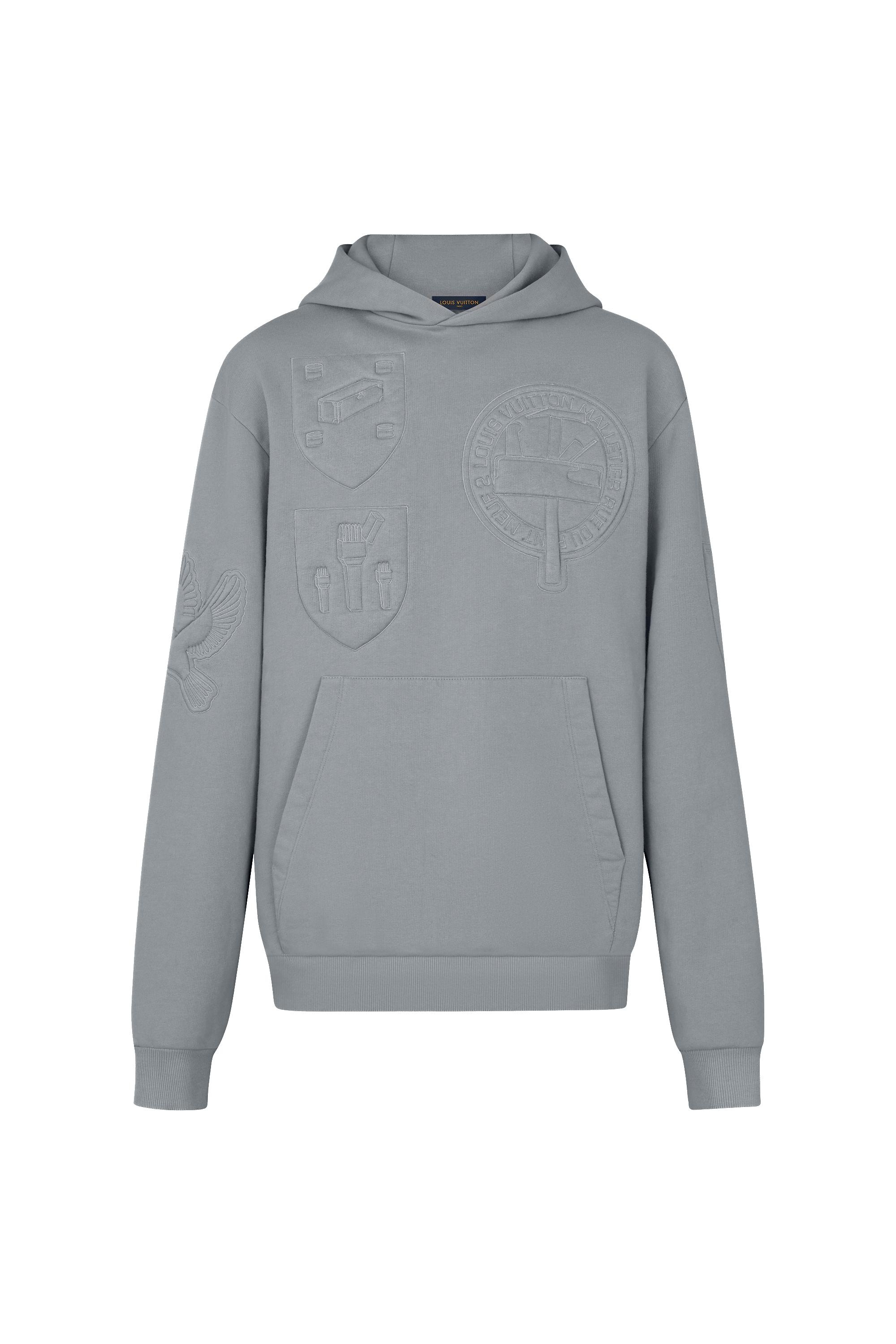 3D Padded Embroidered Hoodie - 1