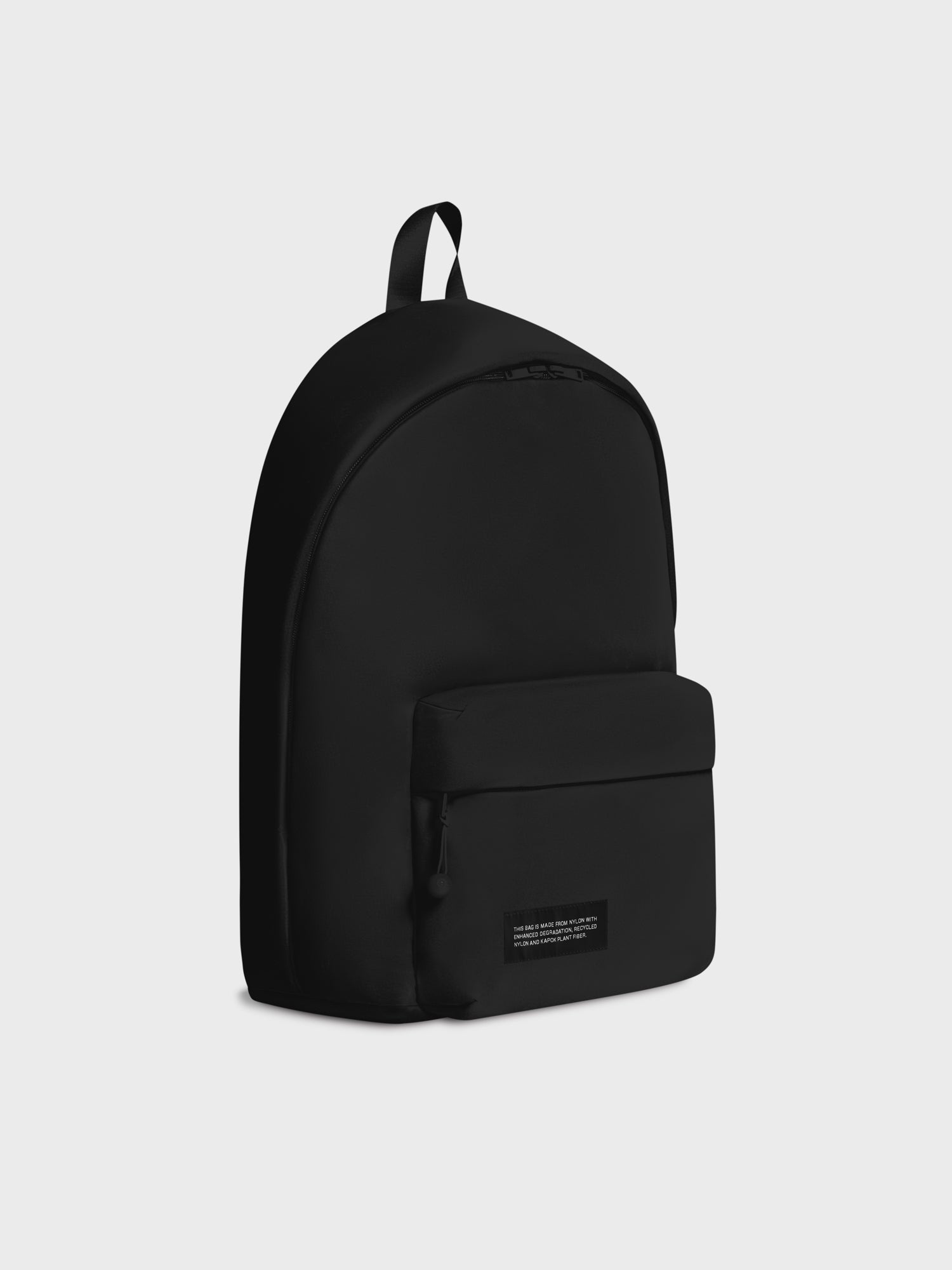 Nylon Padded Backpack - Black - 3