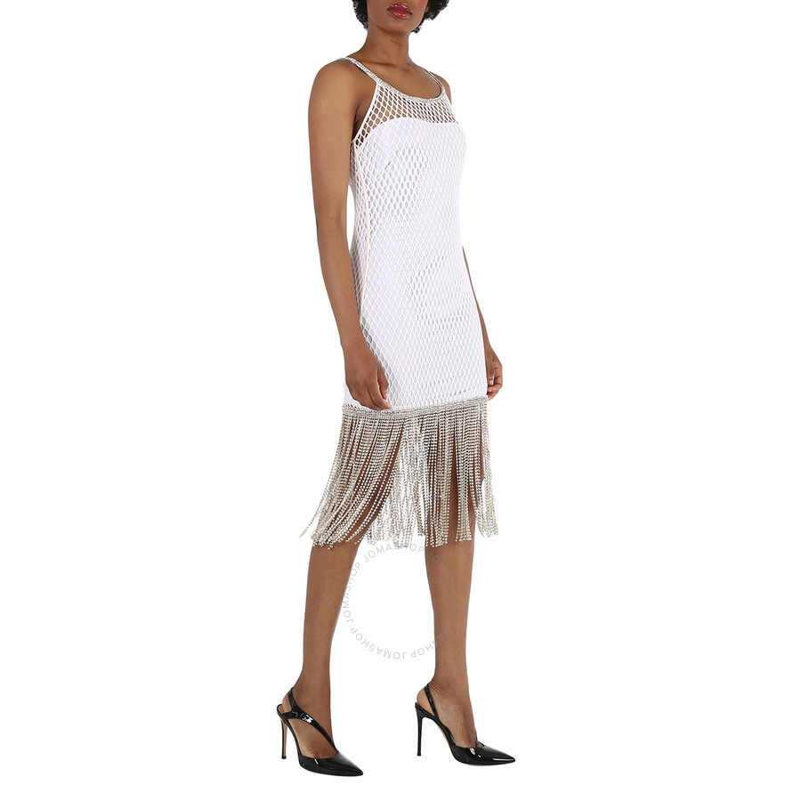 Burberry Ladies White Osanna Fishnet Dress - 2