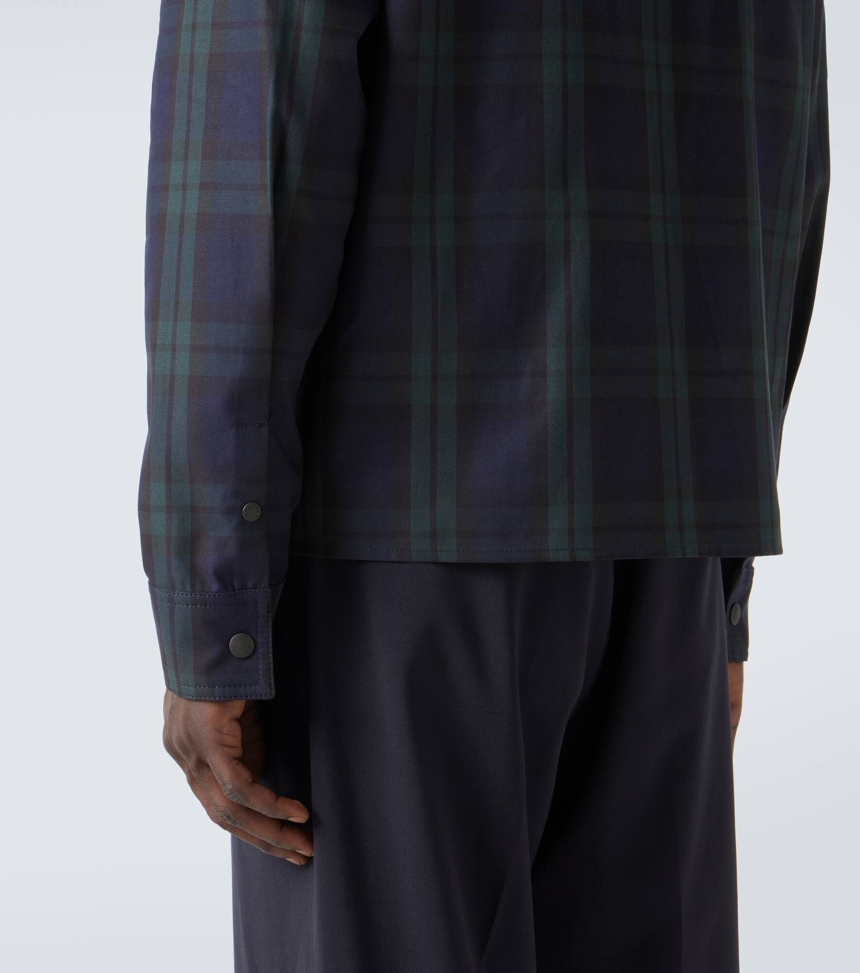 Checked cotton jacket - 6