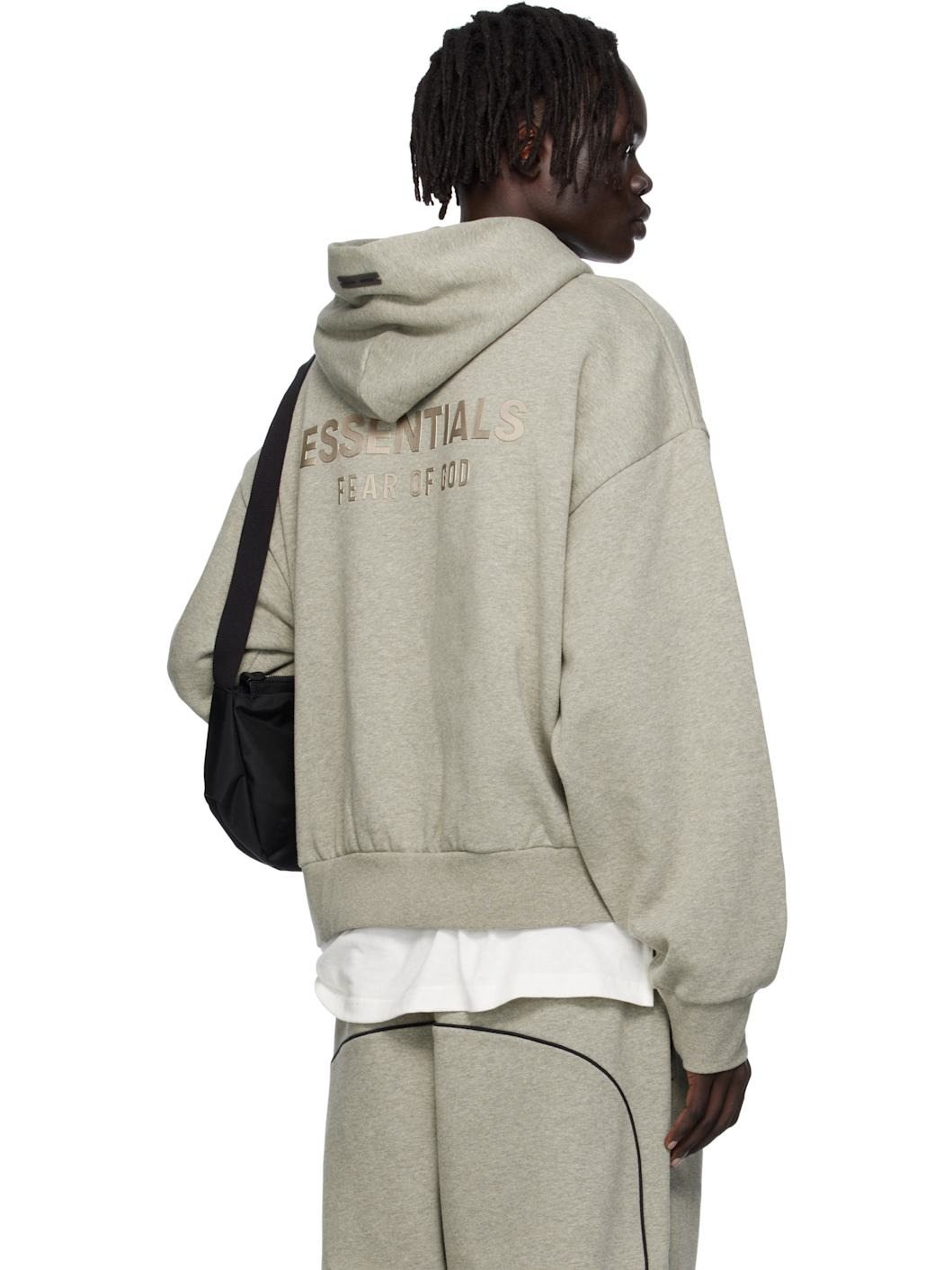 Gray Classic Fit Fleece Hoodie - 3