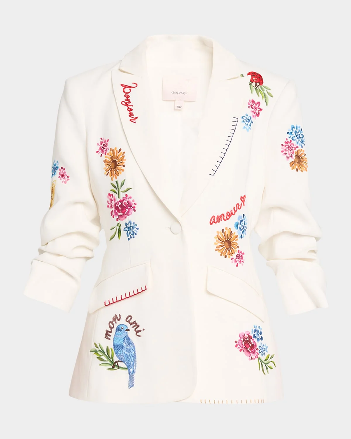 Cheyenne Embroidered Vine Blazer - 1