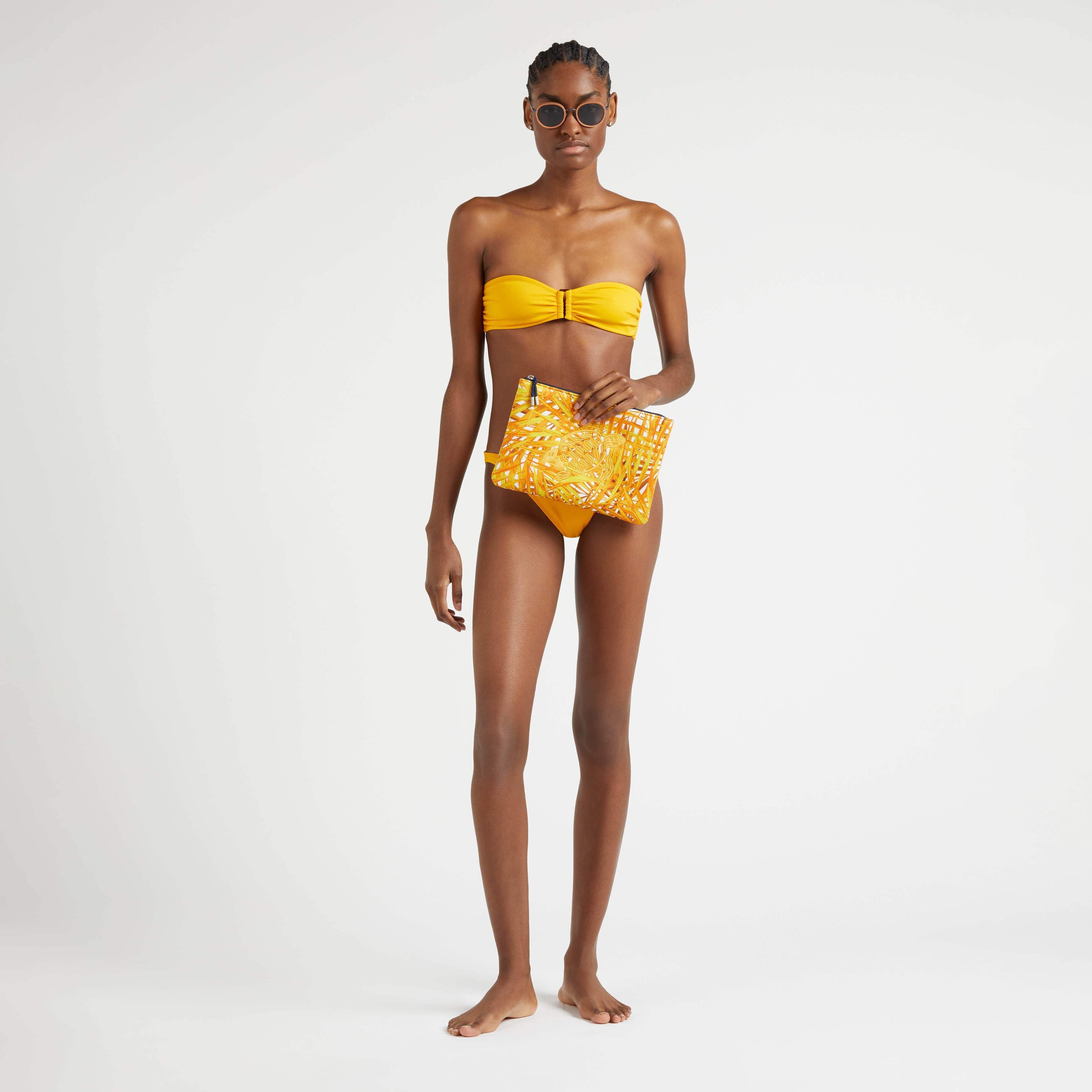 Women Mini Brief Bikini Bottom Solid - 5