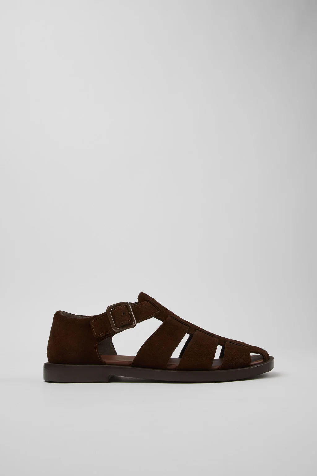 Brown Suede Sandals for Men. - 1