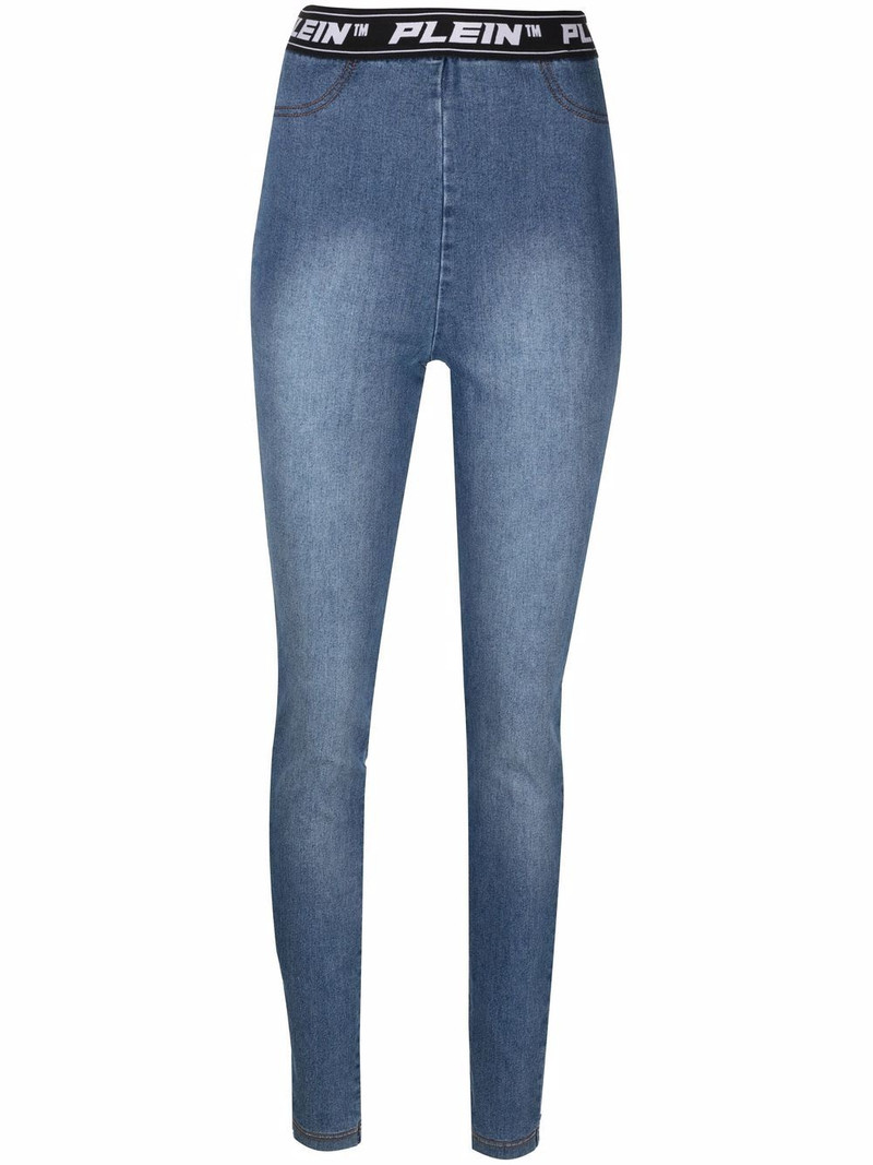 logo-waistband leggings 1
