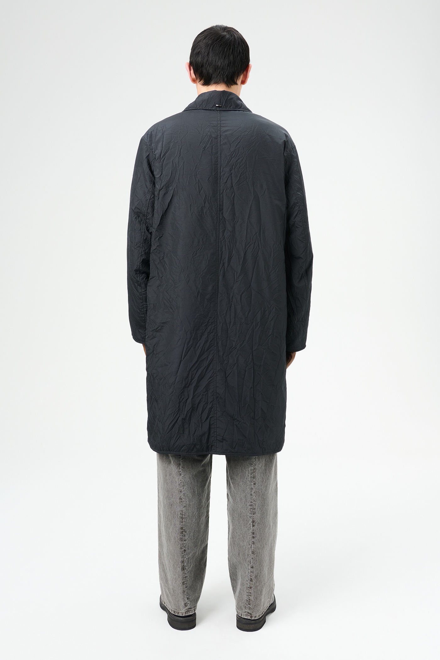 Blithe Coat Shining Black Crinkle Solaro - 7